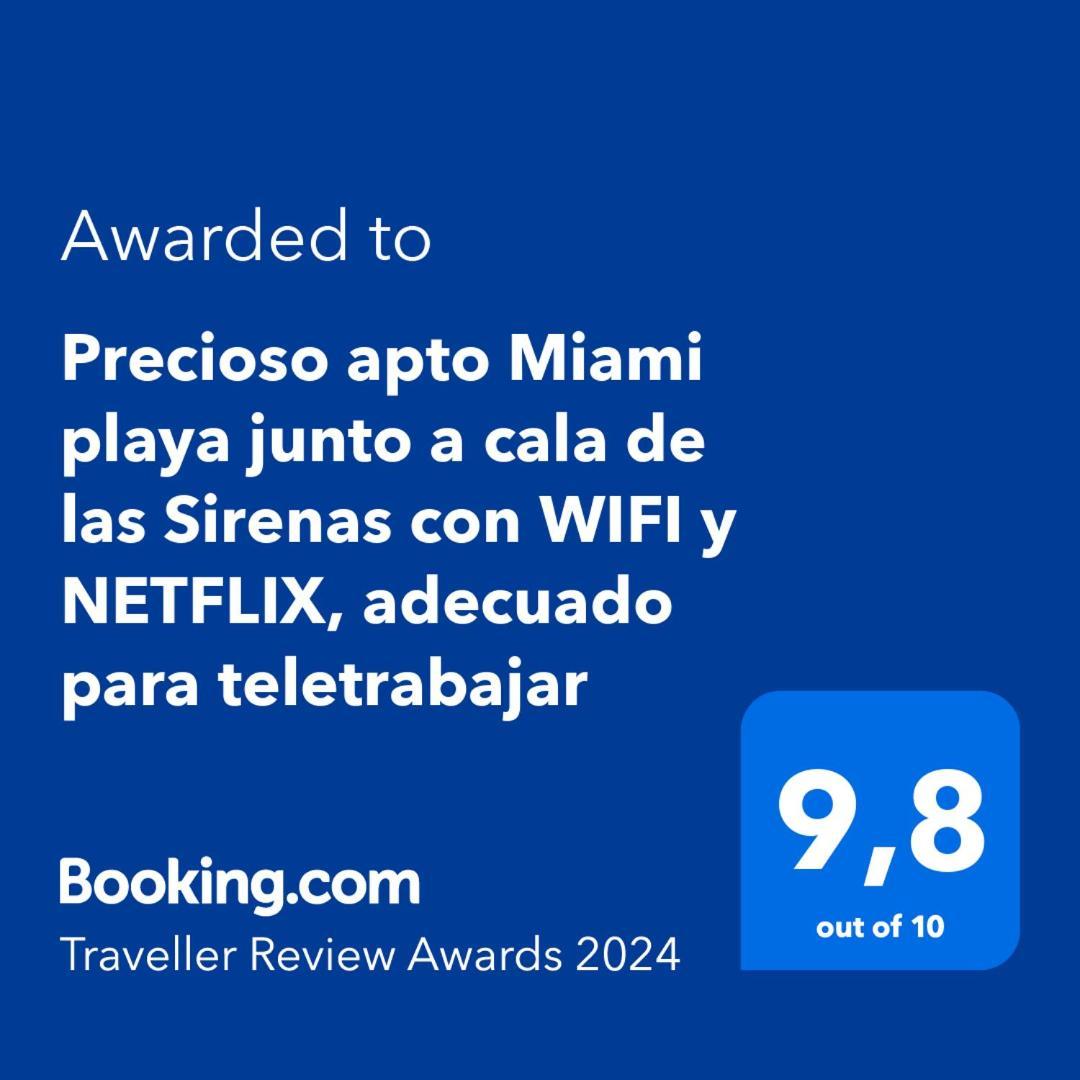 Precioso Apto Miami Primera Linia Playa Cala De Las Sirenas, Con Wifi Y Netflix, Adecuado Para Teletrabajar Miami Playa ภายนอก รูปภาพ